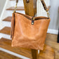 Hobo Bucket in Light Natural Horween Derby
