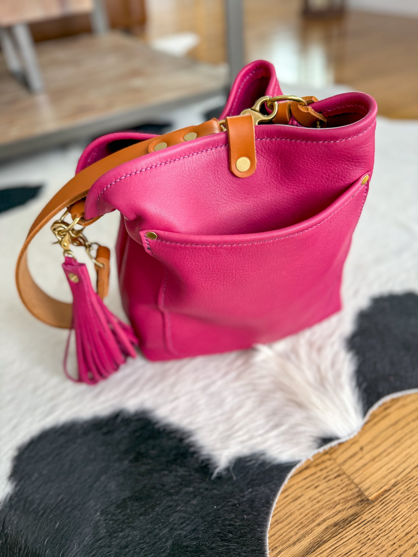 Bennett Bucket in Horween Dearborn Lilla