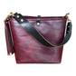 Hobo Bucket in Plum Noir Horween Horse Leather