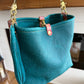 Hobo Bucket in Blue Moon Bison w/Candy Strap