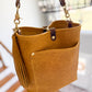 Bennett Bucket in Goldenrod Full Grain Bison