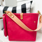 Bennett “shorty” Bucket in Fuscia Vachetta (non-milled)