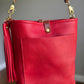 Bennett Bucket in Ruby Vachetta