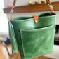 Bennett Bucket in Shamrock Green Full Grain Leather