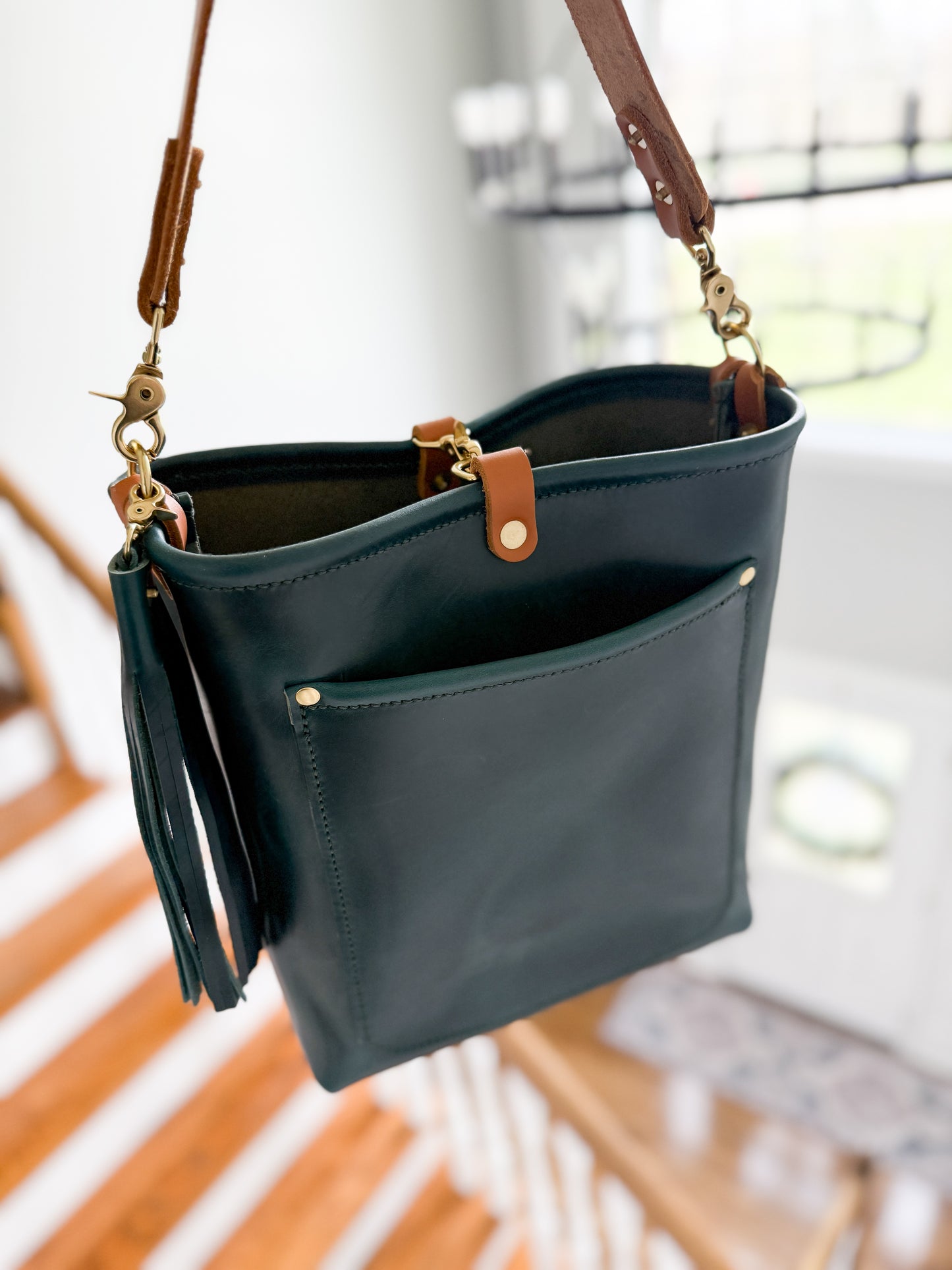 Bennett Bucket in Horween Marine Blue