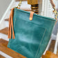 Bennett Bucket in Aqua Pearl Horween