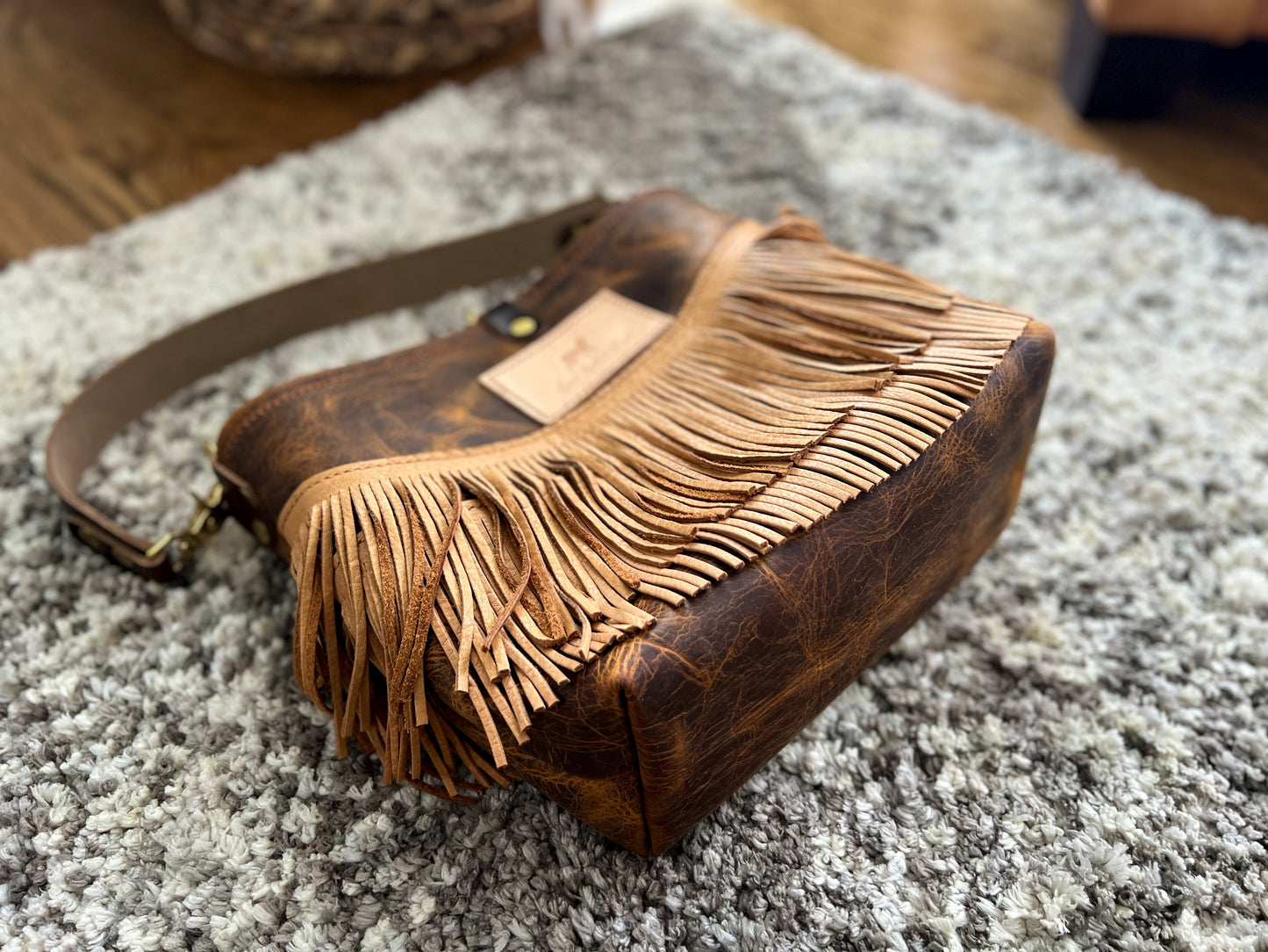 Bennett “shorty” Bucket in Old Tobacco Full Grain Leather