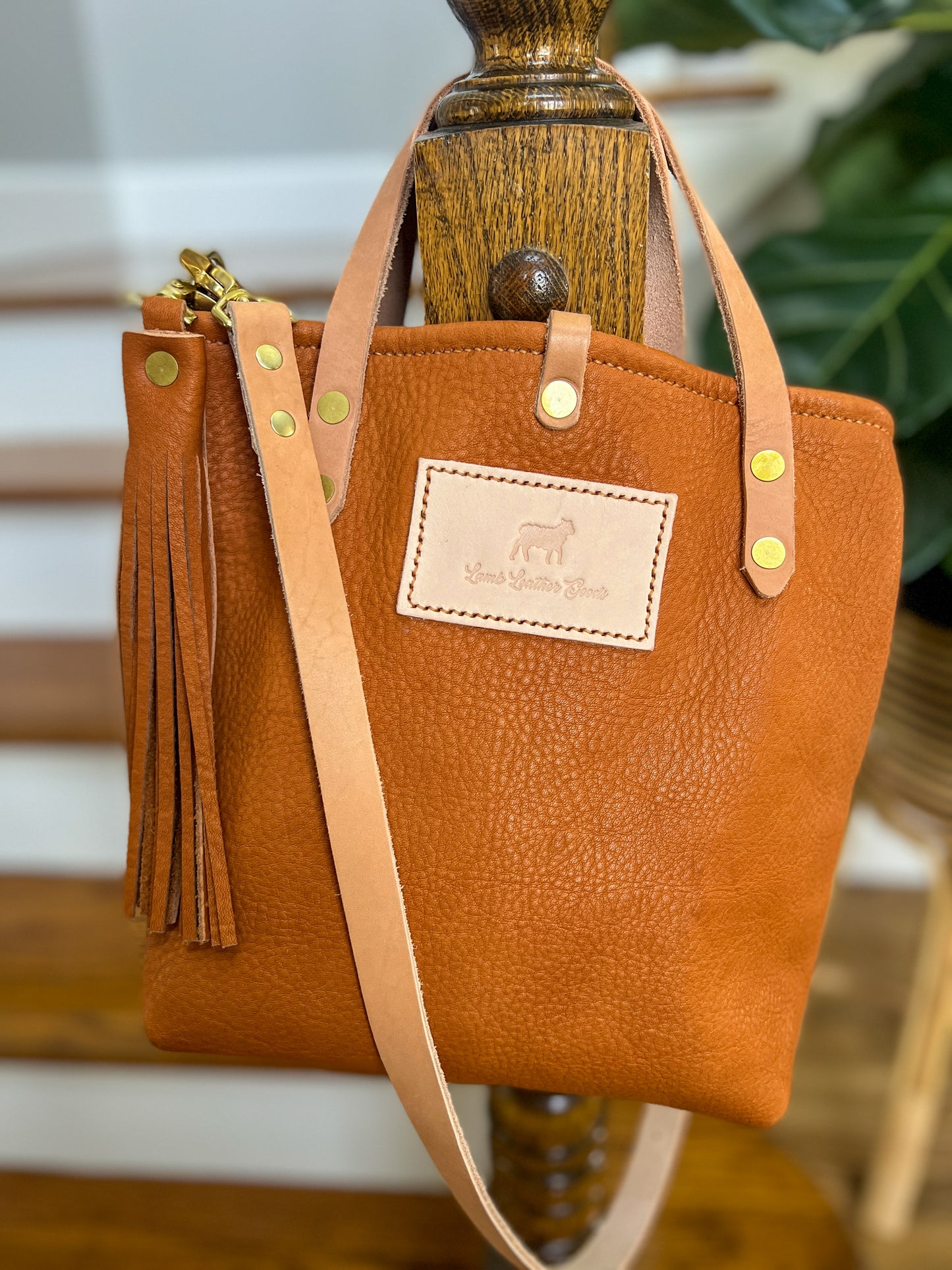 Bennett Petite Bucket in Hermann Oak Heritage 1881 Veg Tan Leather