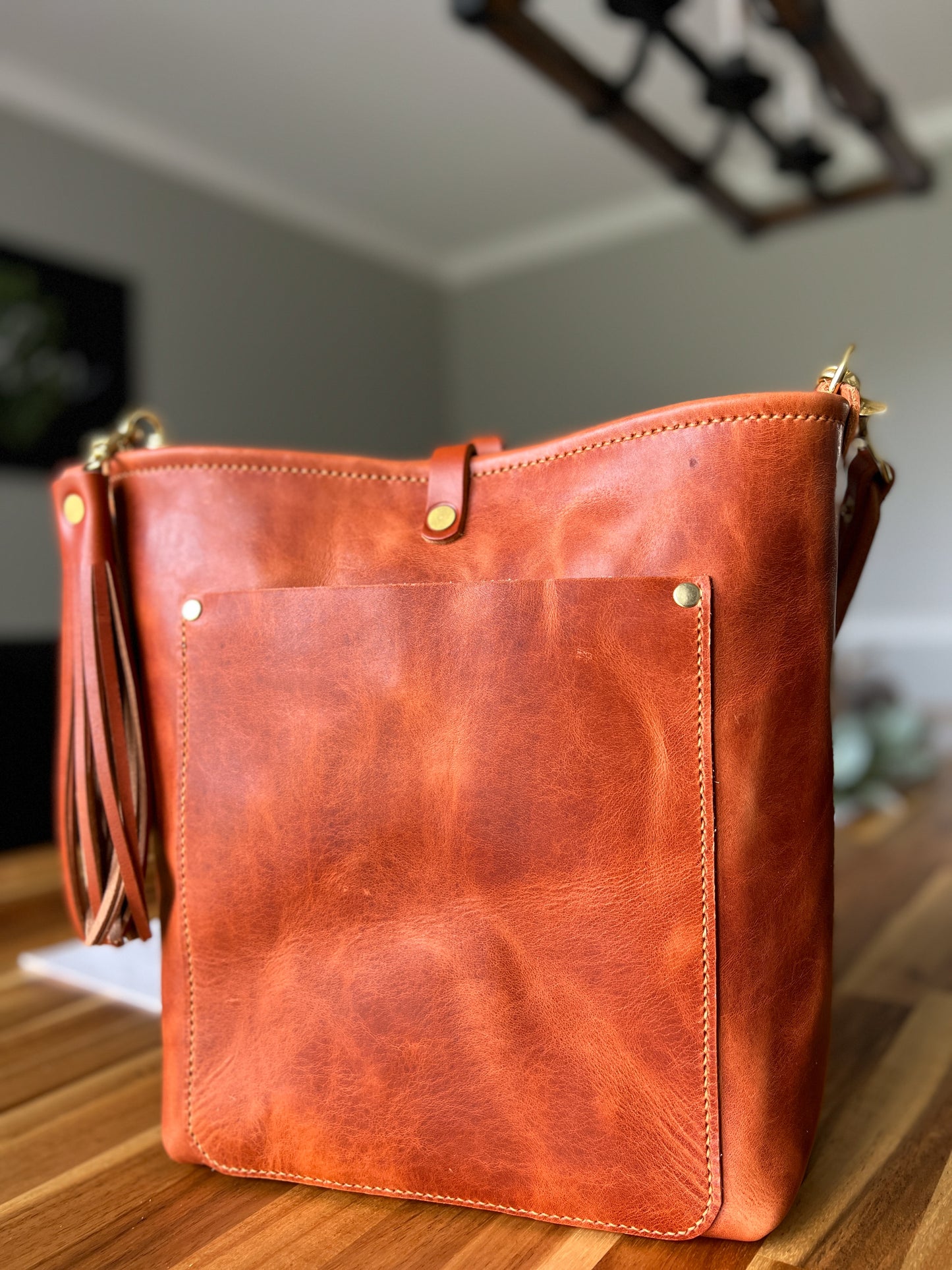 Bennett Bucket in Horween English Tan Derby