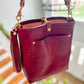 Bennett Bucket in Mulberry Veg Tan Italian Leather