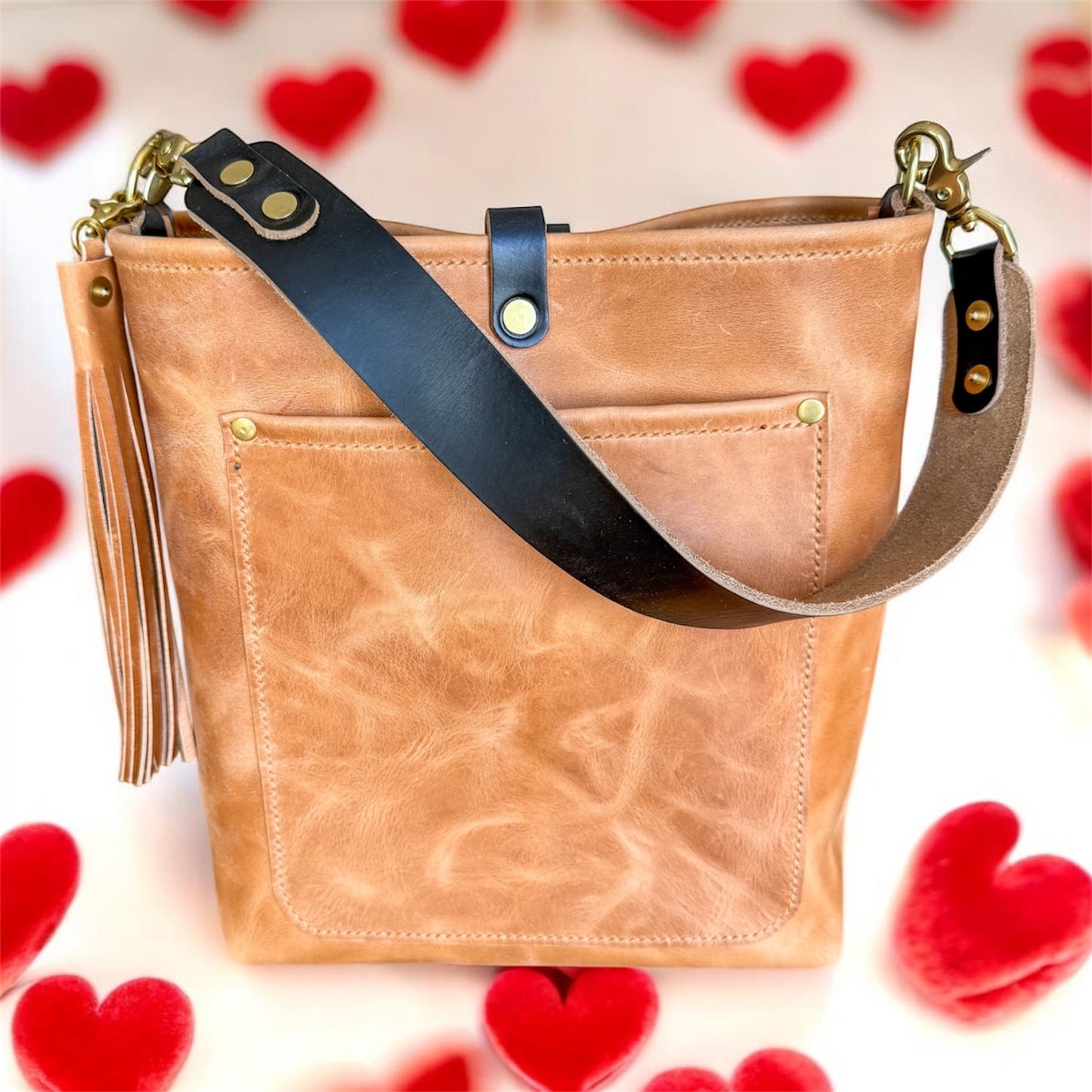 Bennett Bucket in Light Natural Derby Horween