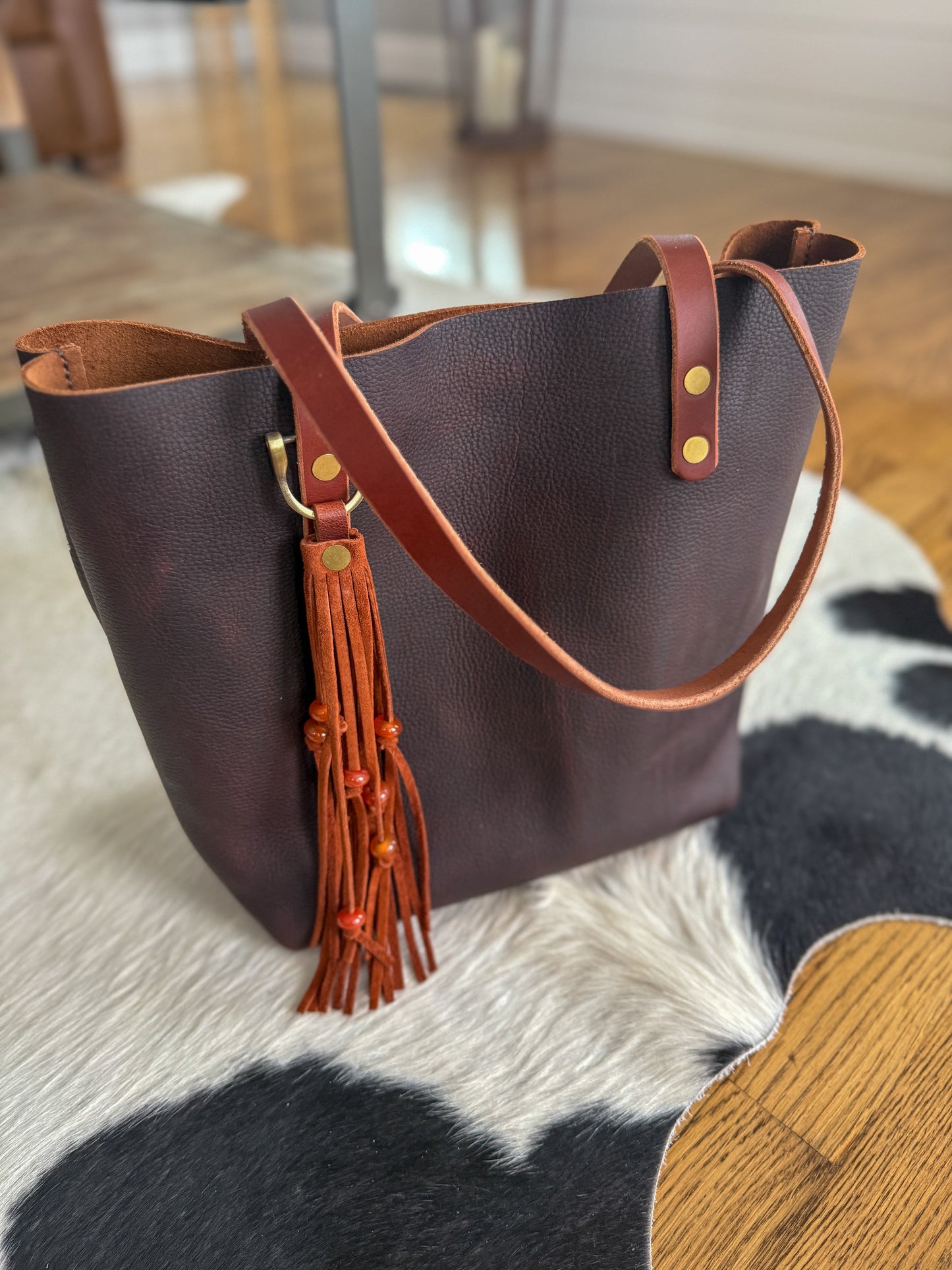 Classic Tote in Espresso Kodiak Full Grain Leather