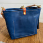 Bennett “shorty” Bucket in Denim Blue Italian Leather