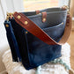 Bennett Bucket in Horween Cobalt Full Grain Leather