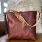 Hobo Bucket in Horween Brown Nut Dublin w/Candy Strap