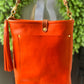 Bennett Bucket in Mandarin Vachetta