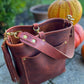 Bennett Bucket in Amber Full Grain Leather