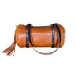 Bren Barrel in Toffee Vegetable Tanned Leather