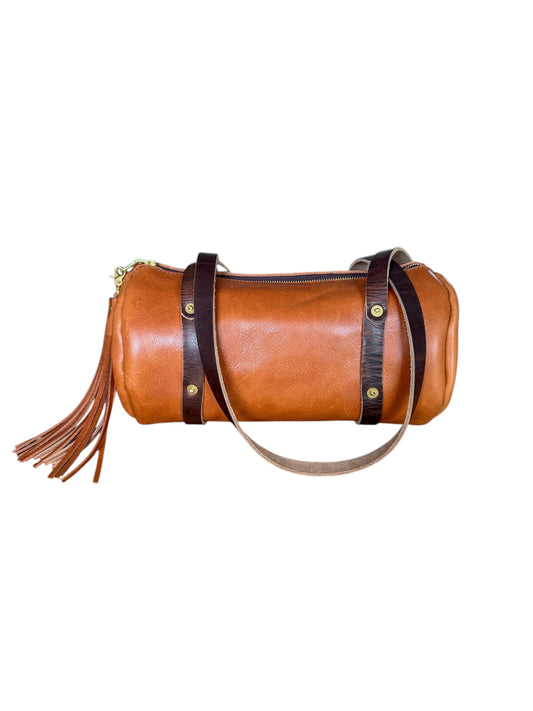 Bren Barrel in Toffee Vegetable Tanned Leather