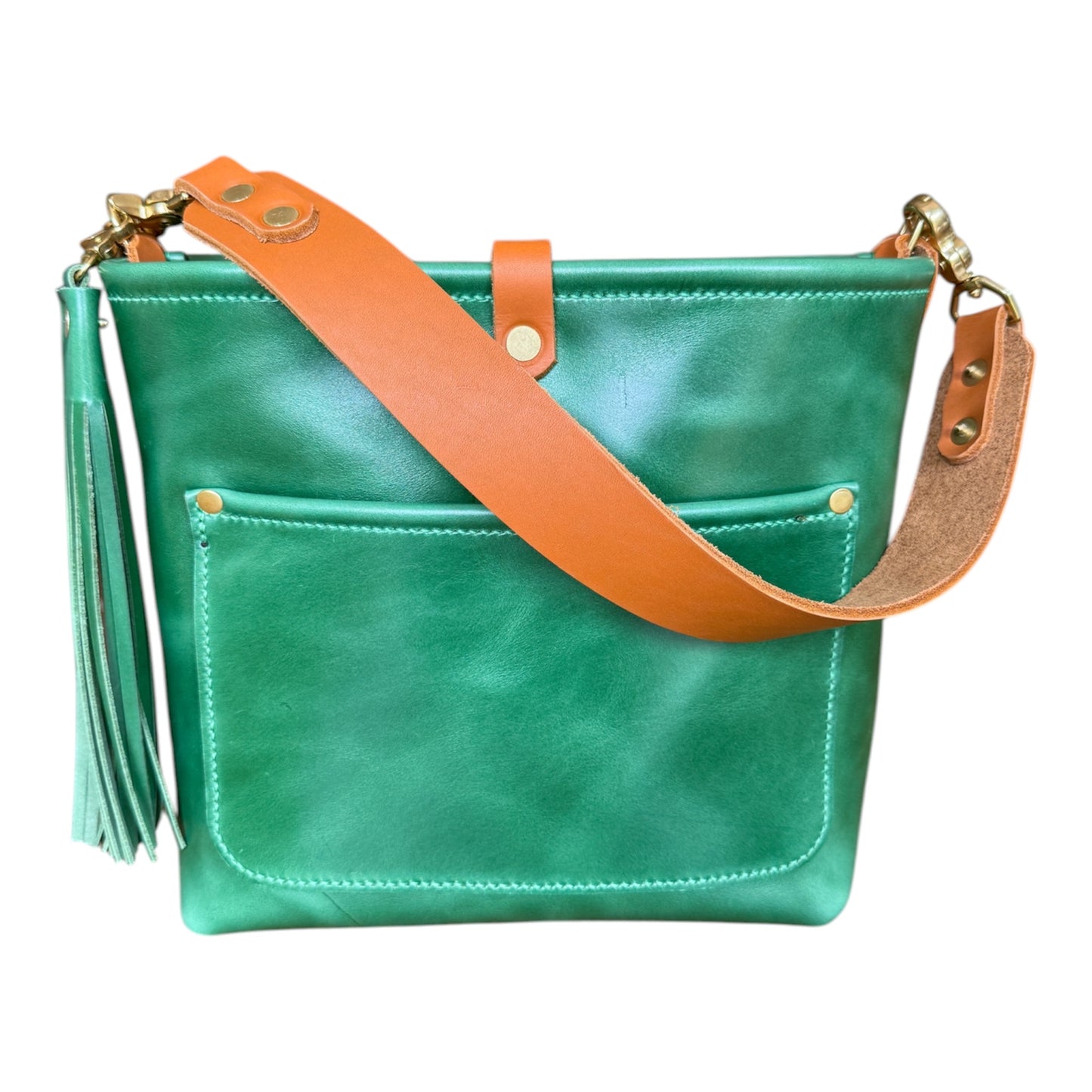 Bennett “shorty” Bucket in Shamrock Green Full Grain Leather