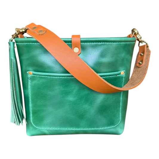 Bennett “shorty” Bucket in Shamrock Green Full Grain Leather