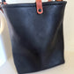 Slim Hobo Bucket in Horween Jet Black Full Grain Leather w/Hermann Oak Strap