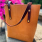 Tall Tote in Premium Saddle