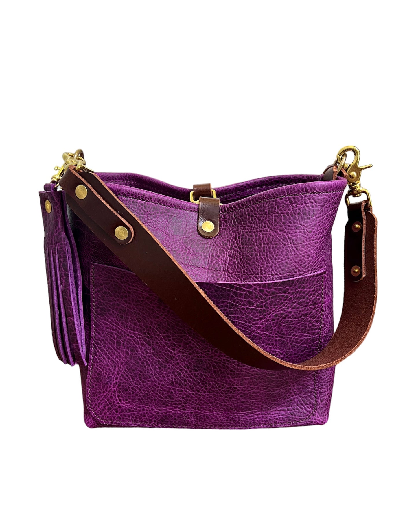 Bennett Bucket “shorty” in Grape Bison