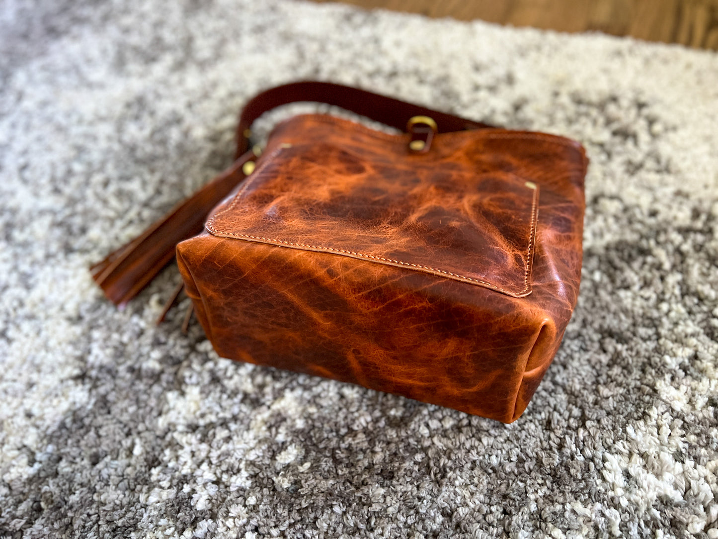 Bennett Bucket “shorty” in Maple Glazed Bison