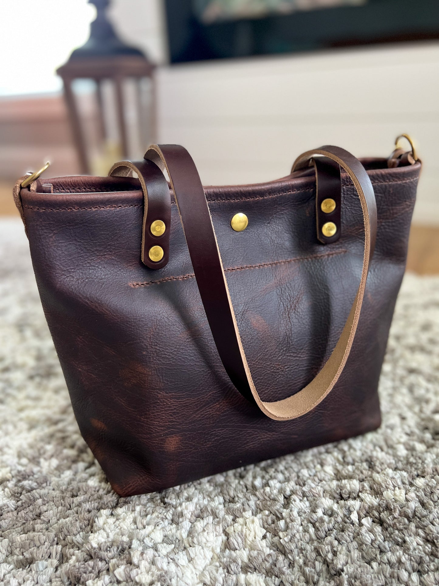 Bennett “shorty” Tote in Vintage Hickory