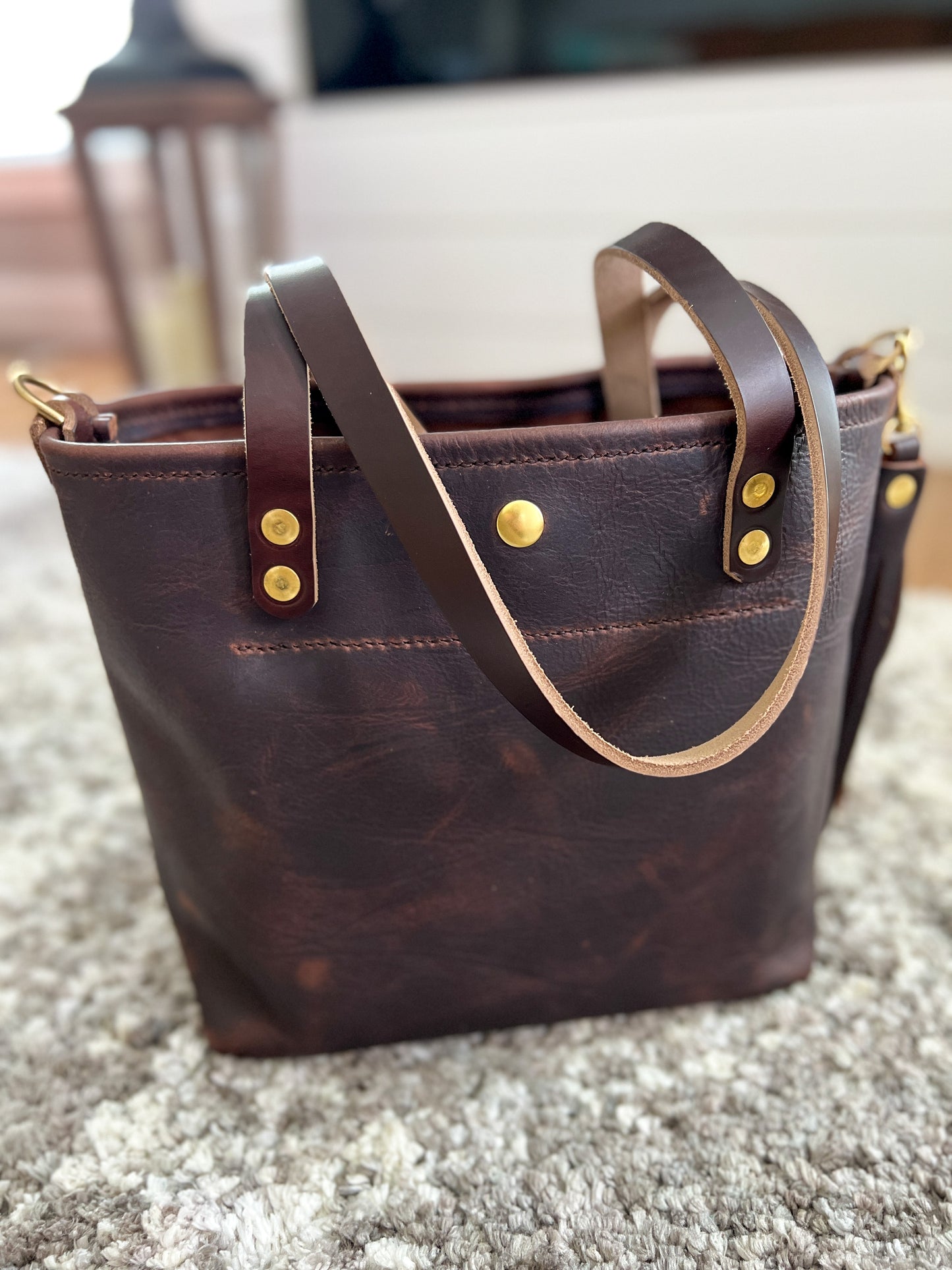 Bennett “shorty” Tote in Vintage Hickory