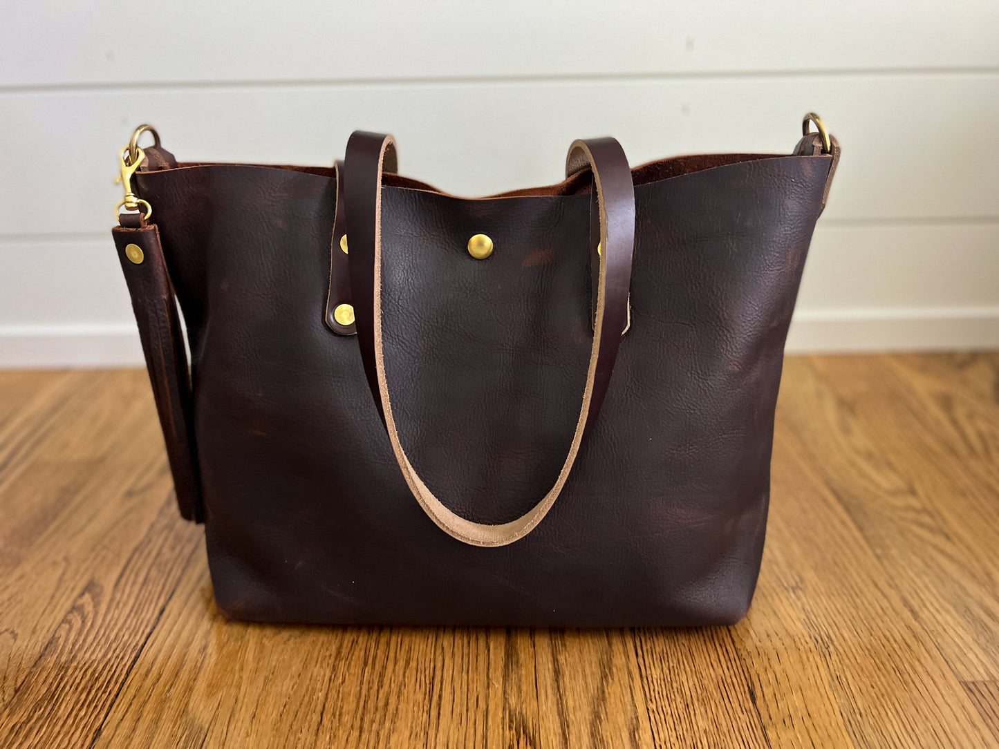 East-West Tote in Vintage Hickory