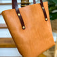 Tall Tote in Premium Saddle