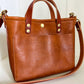 Brookie Crossbody Tote in Montana Veg-tan