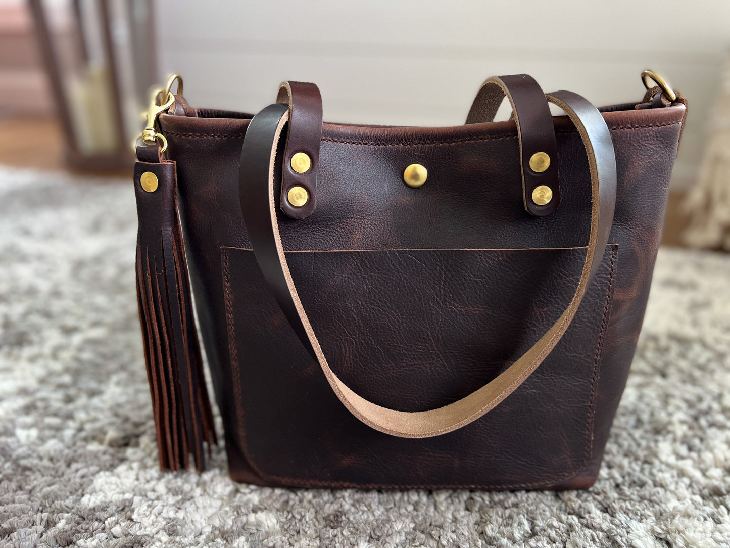 Bennett “shorty” Tote in Vintage Hickory