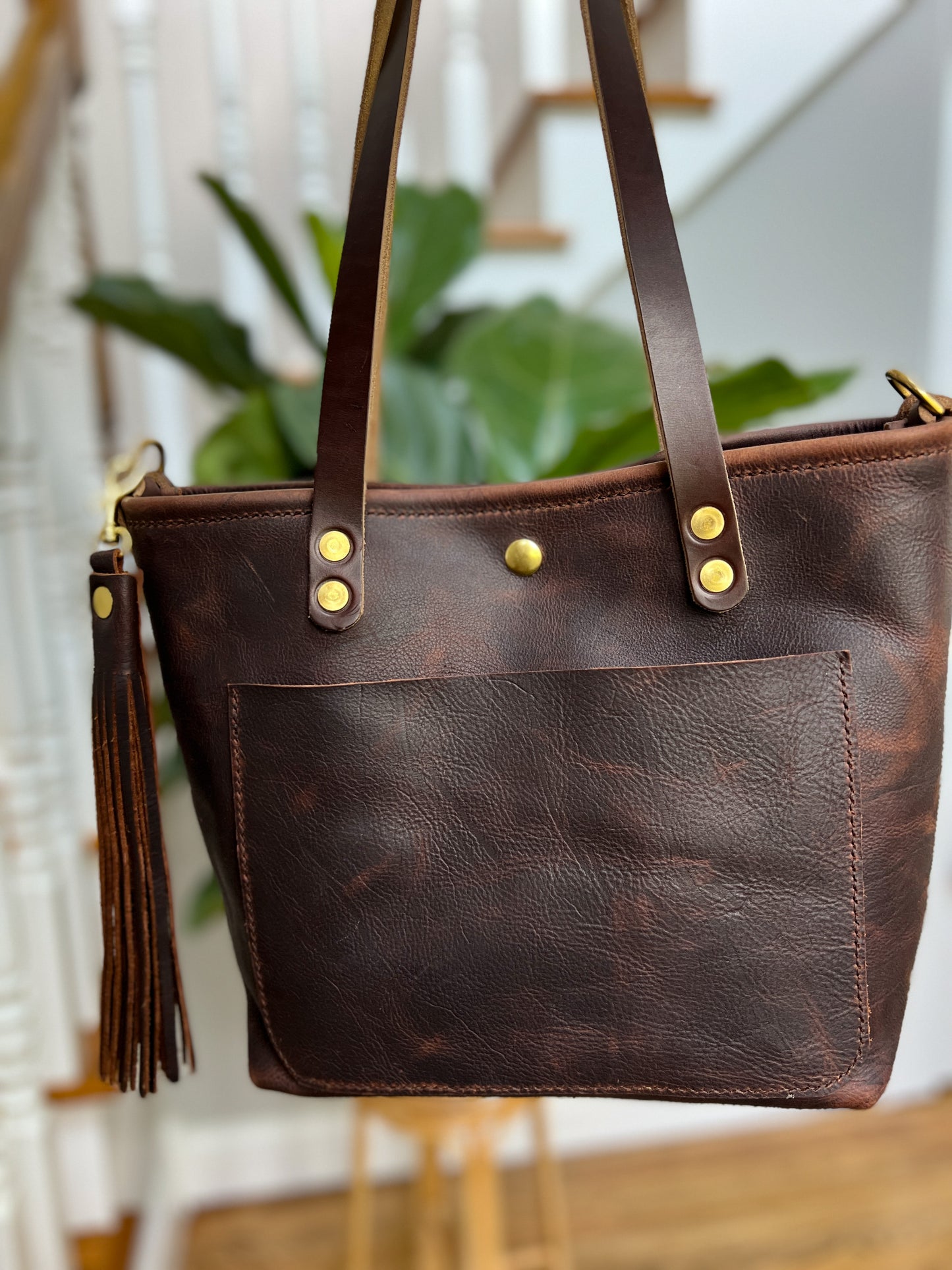 Bennett “shorty” Tote in Vintage Hickory