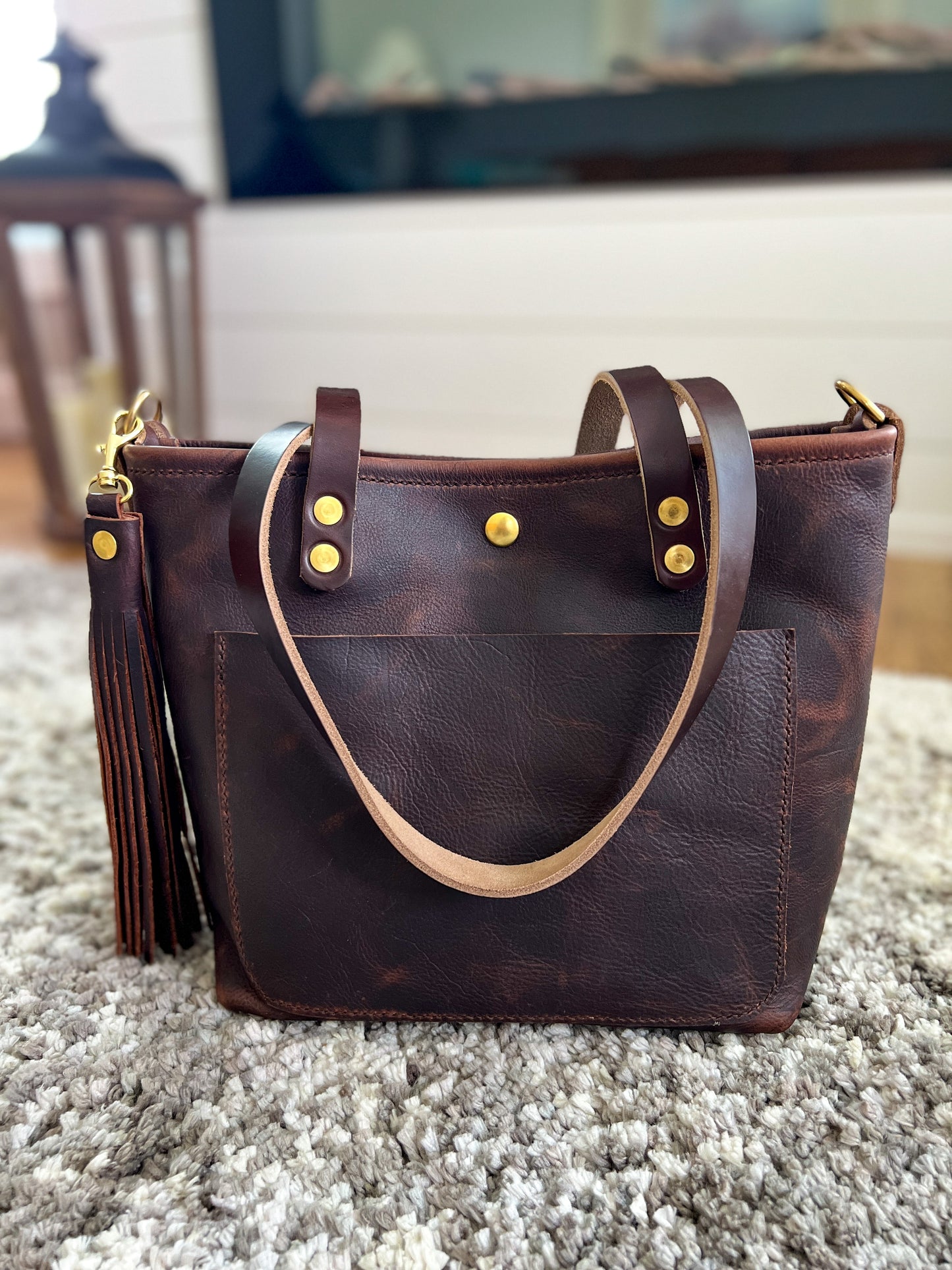 Bennett “shorty” Tote in Vintage Hickory