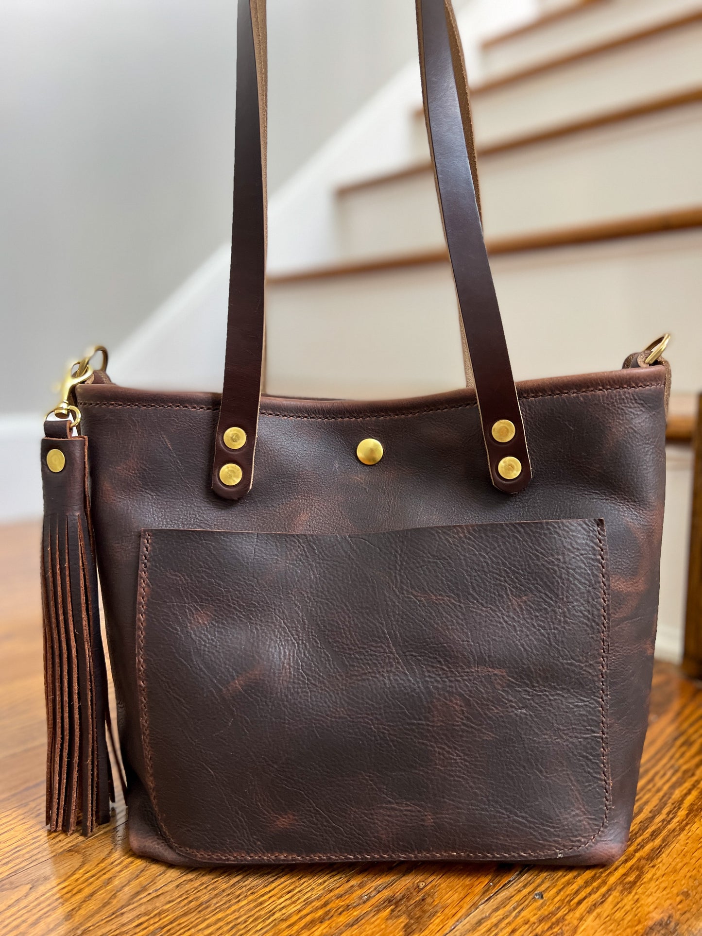 Bennett “shorty” Tote in Vintage Hickory