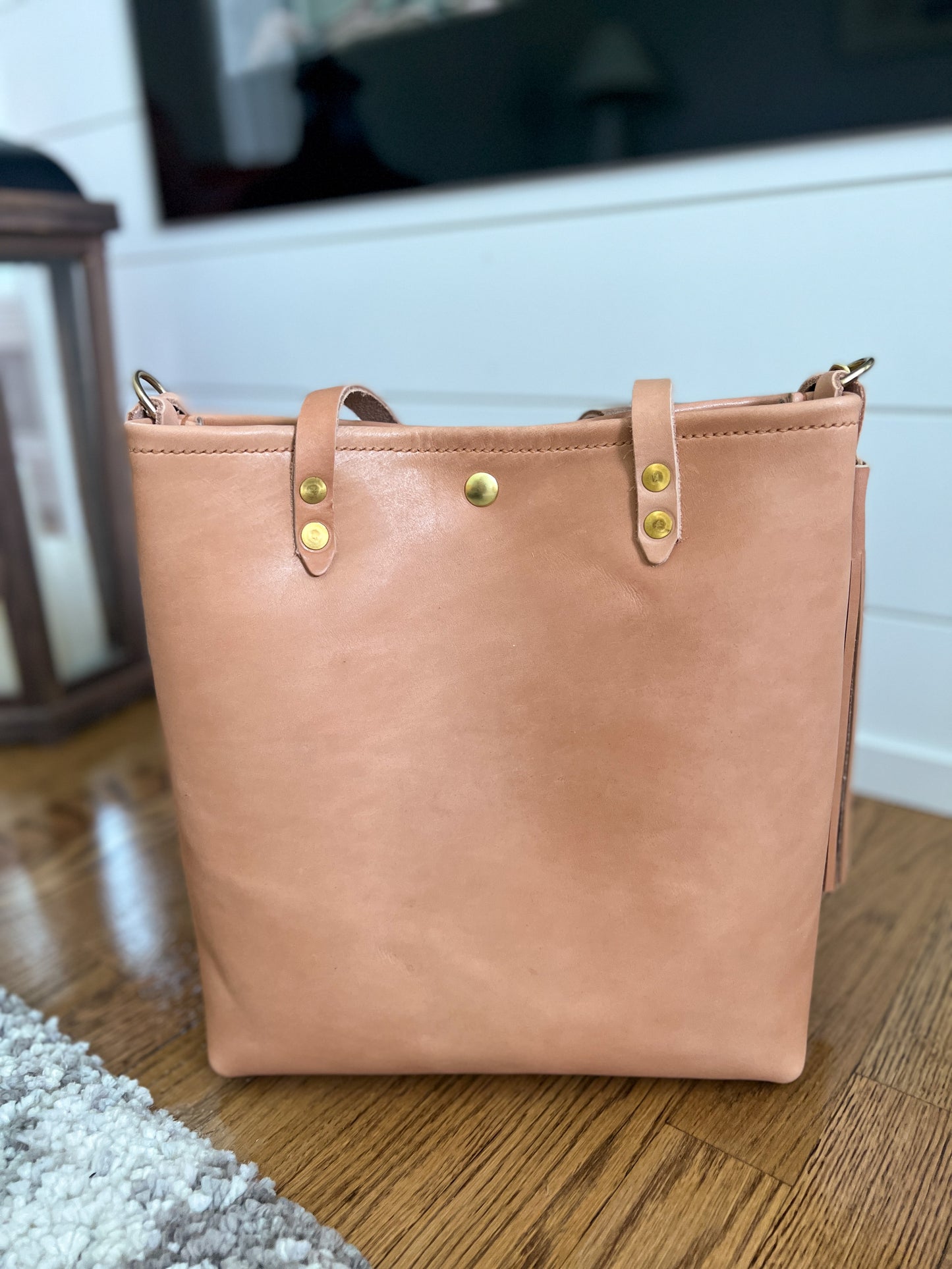 Mid-size Tote in Horween Natural Essex