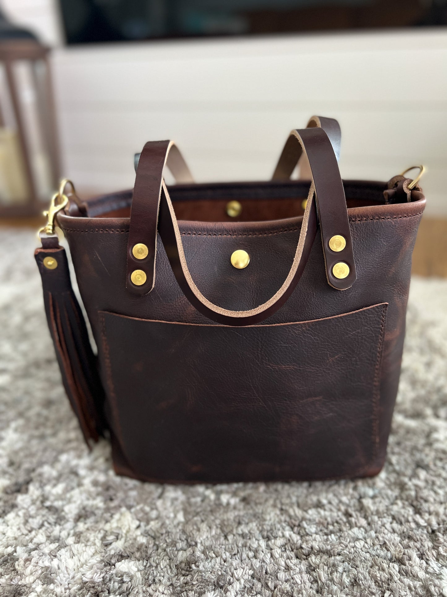 Bennett “shorty” Tote in Vintage Hickory