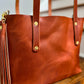 East-West Tote in English Tan Dublin Horween