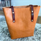 Tall Tote in Premium Saddle