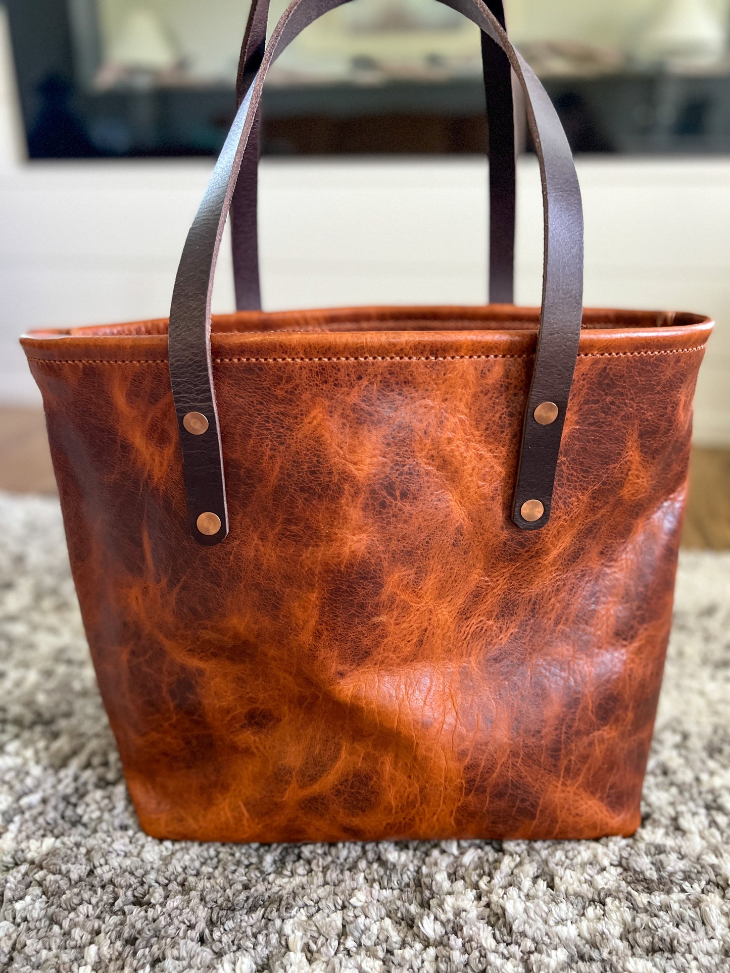 Classic Tote in Maple Glazed Bison