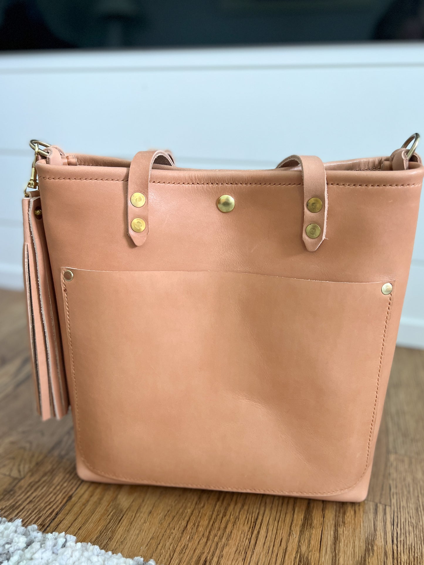 Mid-size Tote in Horween Natural Essex