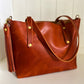 East-West Tote in English Tan Dublin Horween