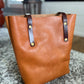 Tall Tote in Premium Saddle