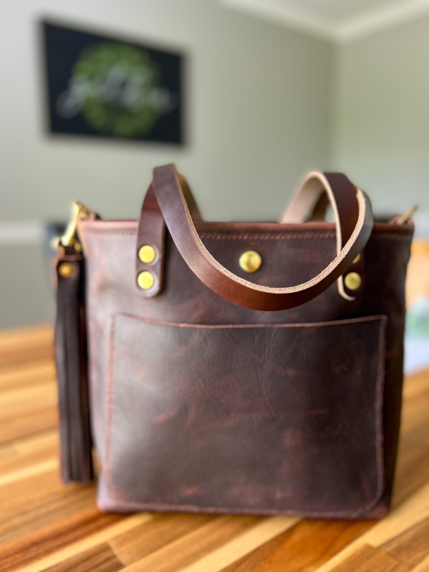 Bennett “shorty” Tote in Vintage Hickory