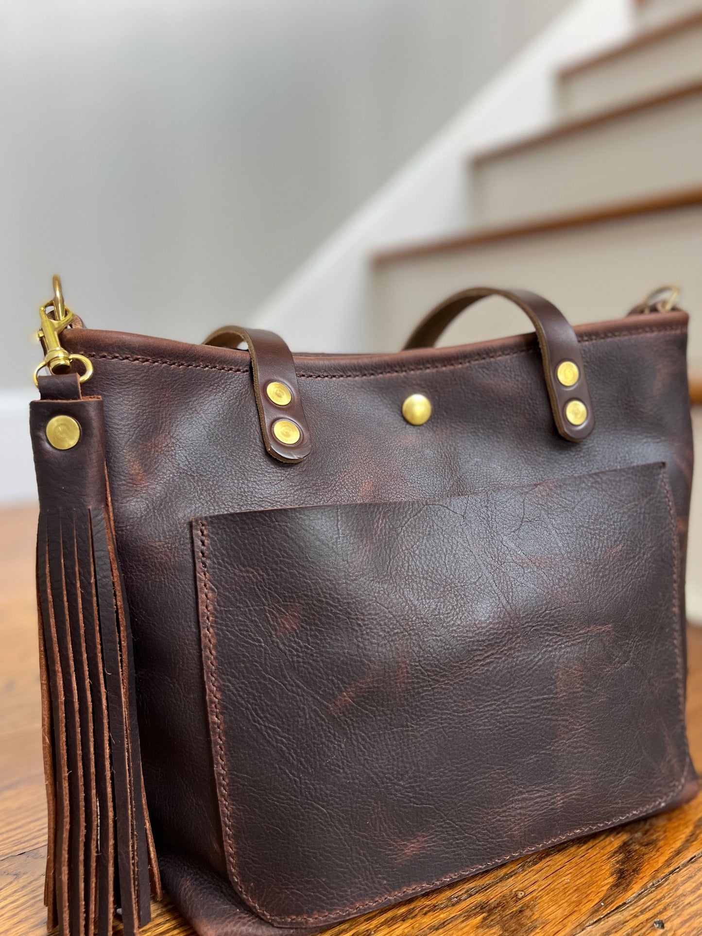 Bennett “shorty” Tote in Vintage Hickory