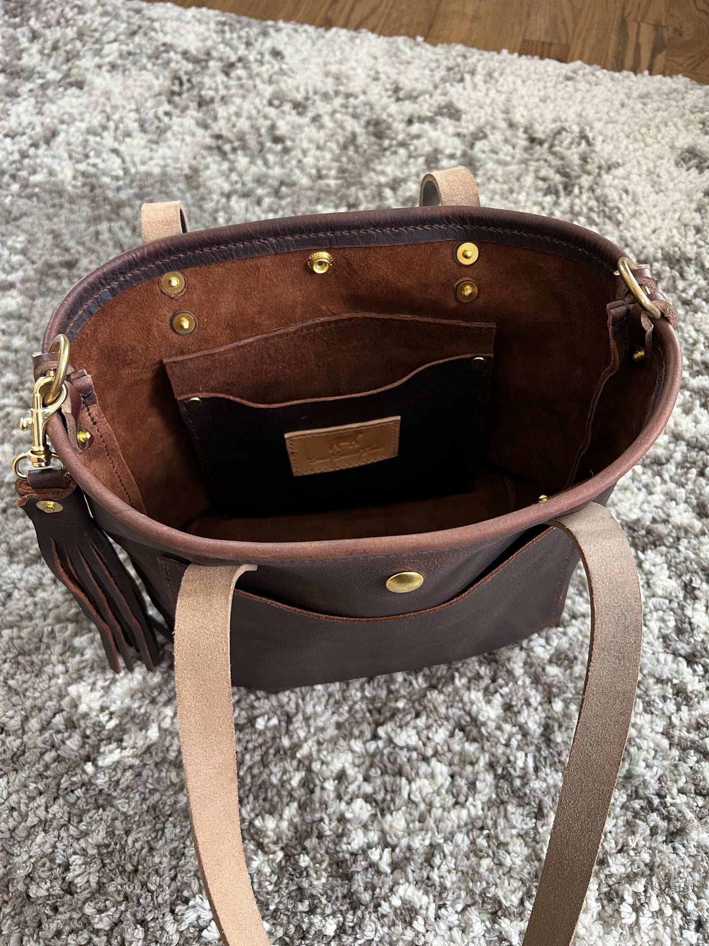 Bennett “shorty” Tote in Vintage Hickory