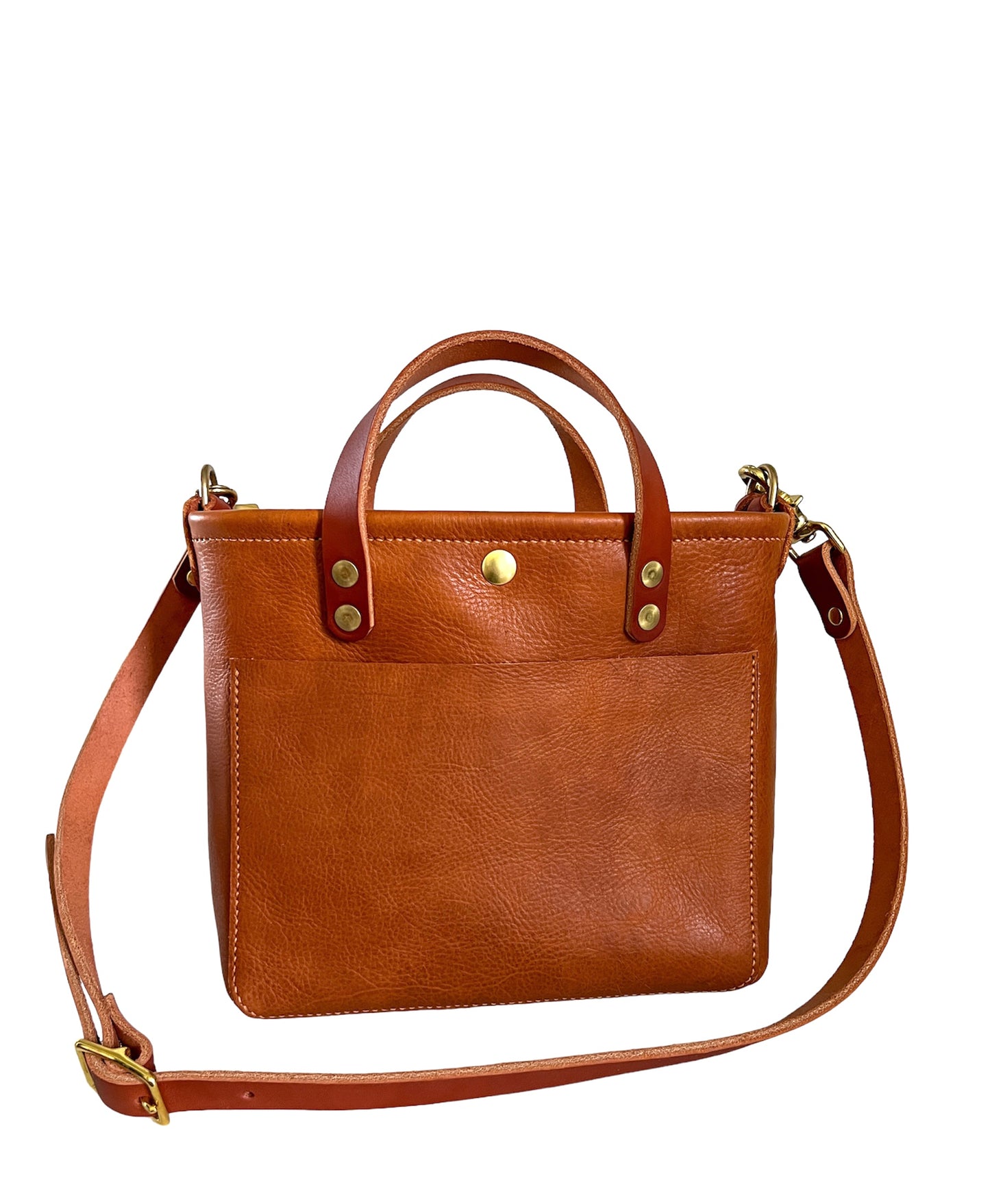 Brookie Crossbody Tote in Montana Veg-tan